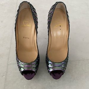 Python louboutin heels